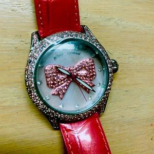 Betsey Johnson Pink Bow Watch